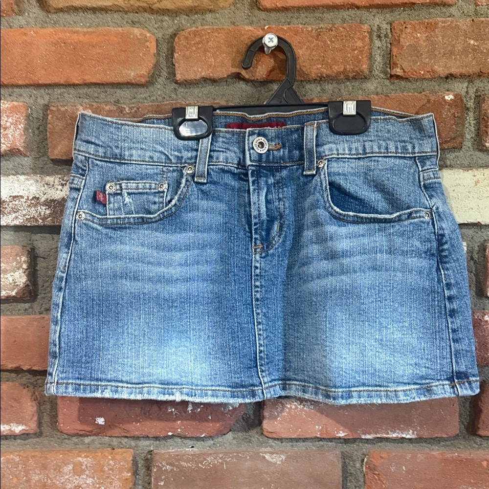 Just USA Denim Mini Skirt Y2K
